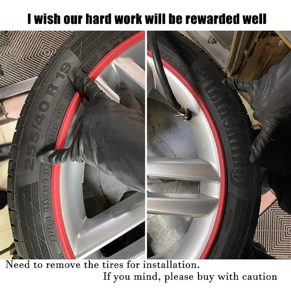 Heavy Duty Car Wheel Guard Rim Protector Trim Ring 17/18/19/20/21 Inch 4 Packs for Tesla Model 3 Y S X for BMW Benz Audi Hyundai car wheel rim rings