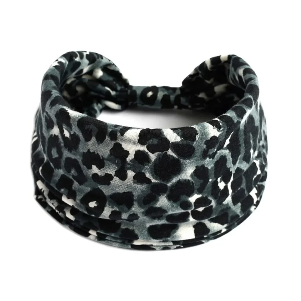 Bohemian Wide Knot Cotton Stretch Yoga Hairband