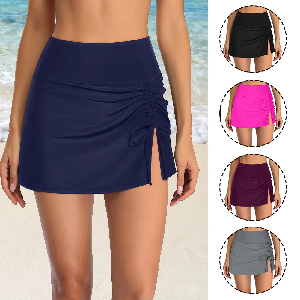 Shorts Swimsuit Woman 2024 Womens Running Workout Trunks Elastic Waist Bathing Suit Shorts Swimwear Sports Boyshort Pants Womens