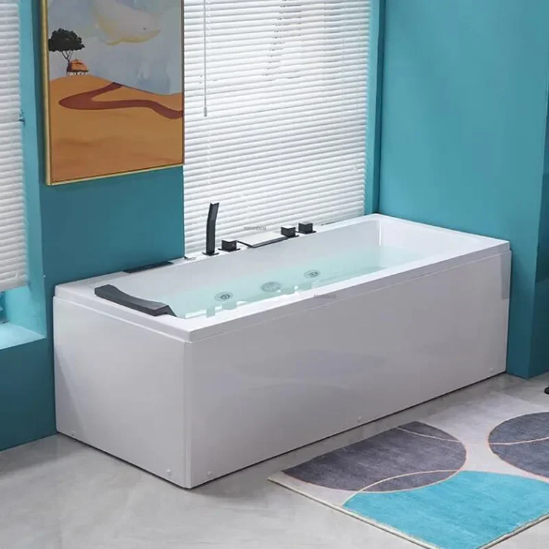 Intelligent Thermostatic Bathtub Acrylic Massage Bathtub Bathroom Supplies Small Apartment Household Surf Massage Jacuzzi