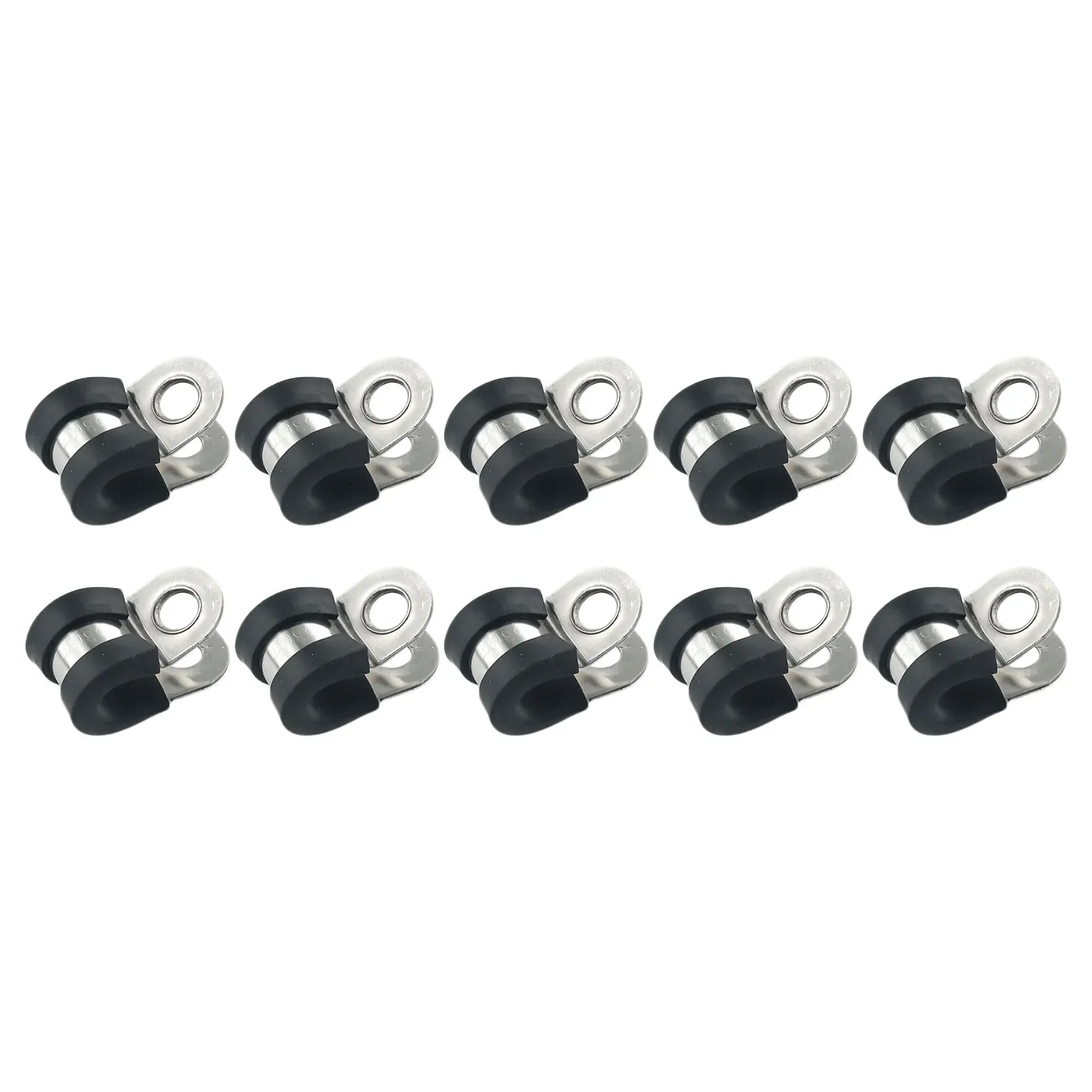 15 Stück P-Clips Mit Gummi-Polsterung – Edelstahl Schlauchschellen, 6 Größen (6-19 Mm), Für Rohre, Kabel & Leitungen