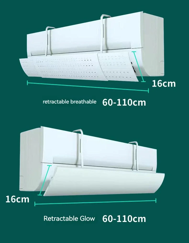 Einziehbare Klimaanlage Windabweiser Anti-Direkt blasen Windschutz scheibe Kaltluft ab weiser Reinigung Wind auslass Schall wand – Detail 15