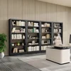 5-Tier Bookcase with Adjustable Storage Shelves, Metal Bookshelf with Book Stopper, Bookcase Shelf for Library, Office 4