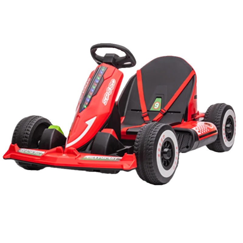 New children's electric car two-person kart four-wheel remote control rocking car children adult baby racing toys