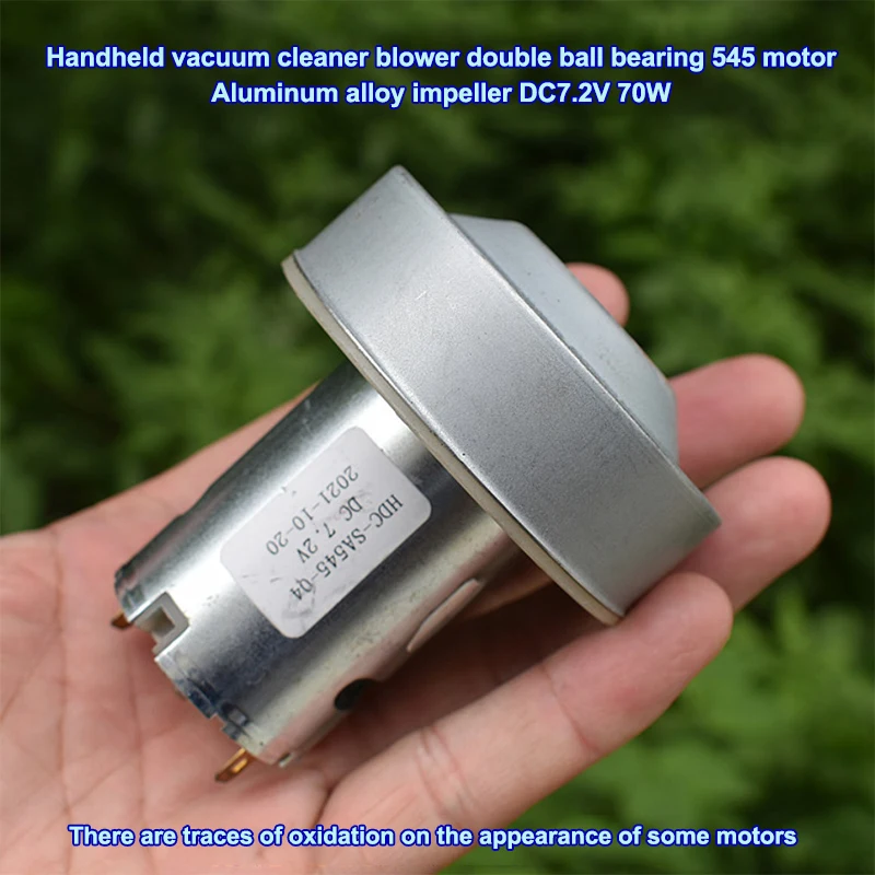 1Pcs 545 Motor DC7.2V 70W Vacuum Cleaner Motor Ball Bearing Micro Motor For Vacuum Cleaner Parts Air Blower Built In Driver