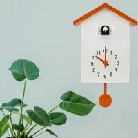 Cuckoo Clock with Chimer Bird House Cuckoo Sound Clock Battery Powered Cuckoo Wall Clock for Wall Art Home Living Room Decor 1