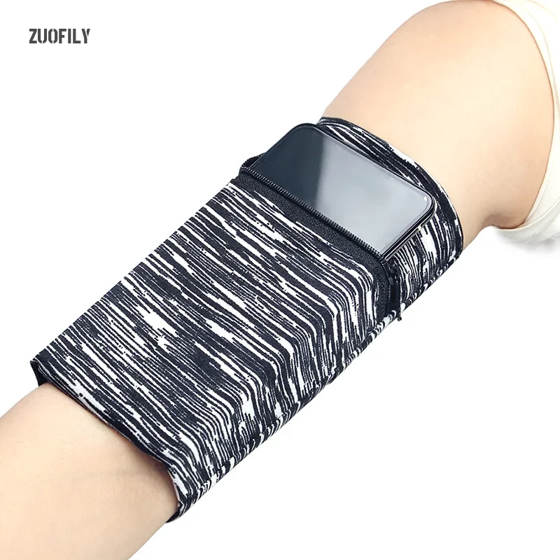 Zipper Running Wrist Wallet Pouch Arm Bag for Phone Key Card 1PC
