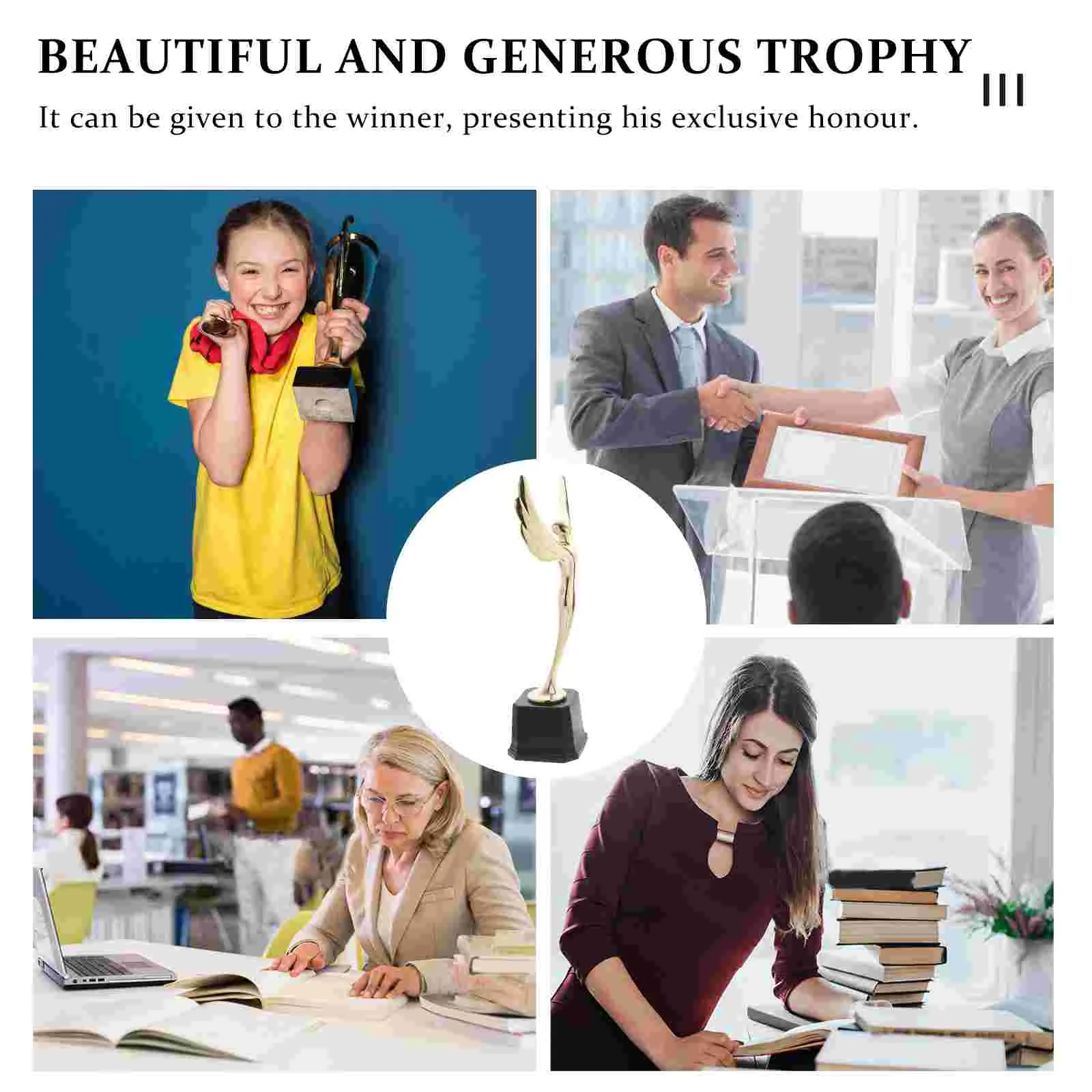 트로피 공로상, Glod Angel Award, 금색 남성, 학교 회사 상 (골든), 1PC