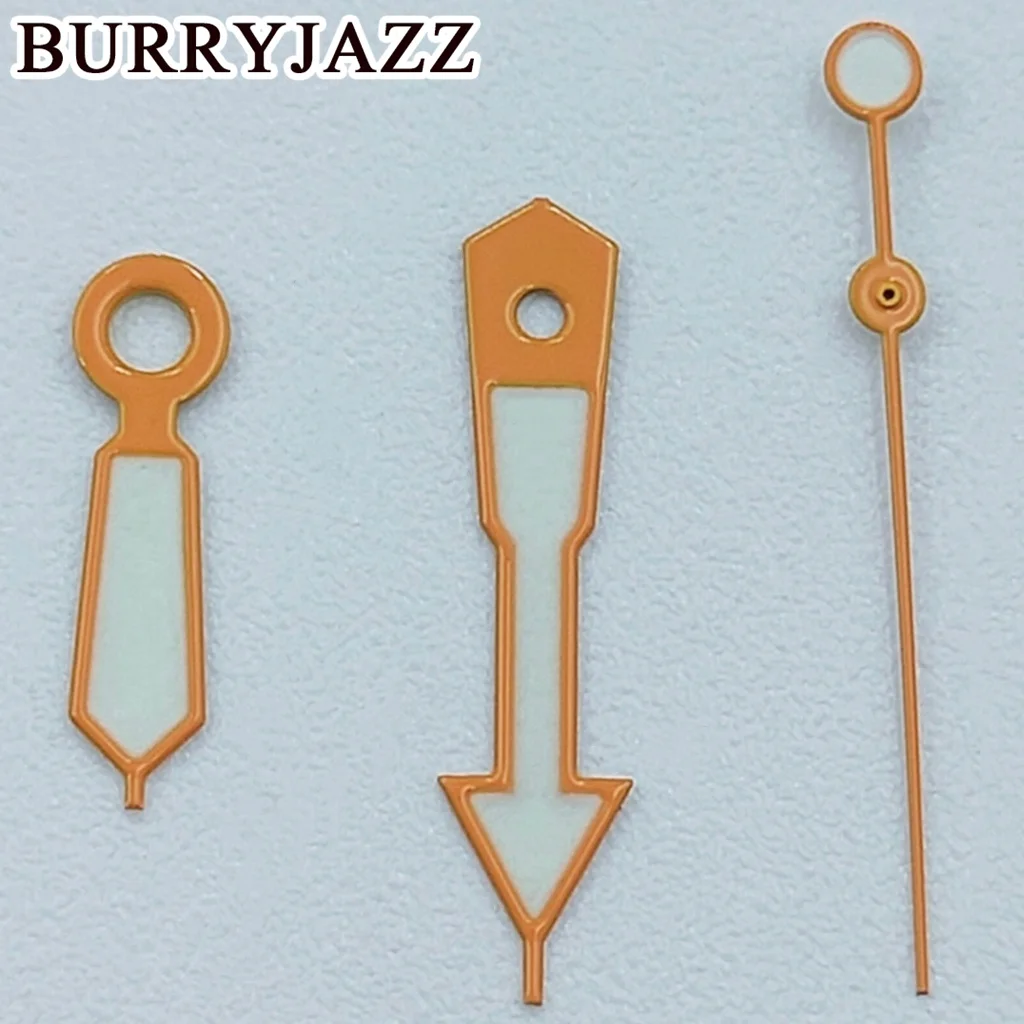 BURRYJAZZ NH35 NH36 NH38 7S26 7S36 4R35 4R36 Uhrwerk SKX Uhren Zeiger Rot/Orange/Blau/Grün/Lila Zeiger Grün Leuchtend – Detail 11