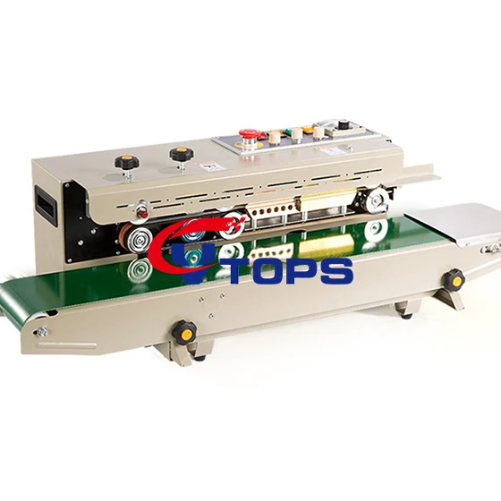 

Continuous Bag Band Sealers Sealing Machine with Code Printer for Sale