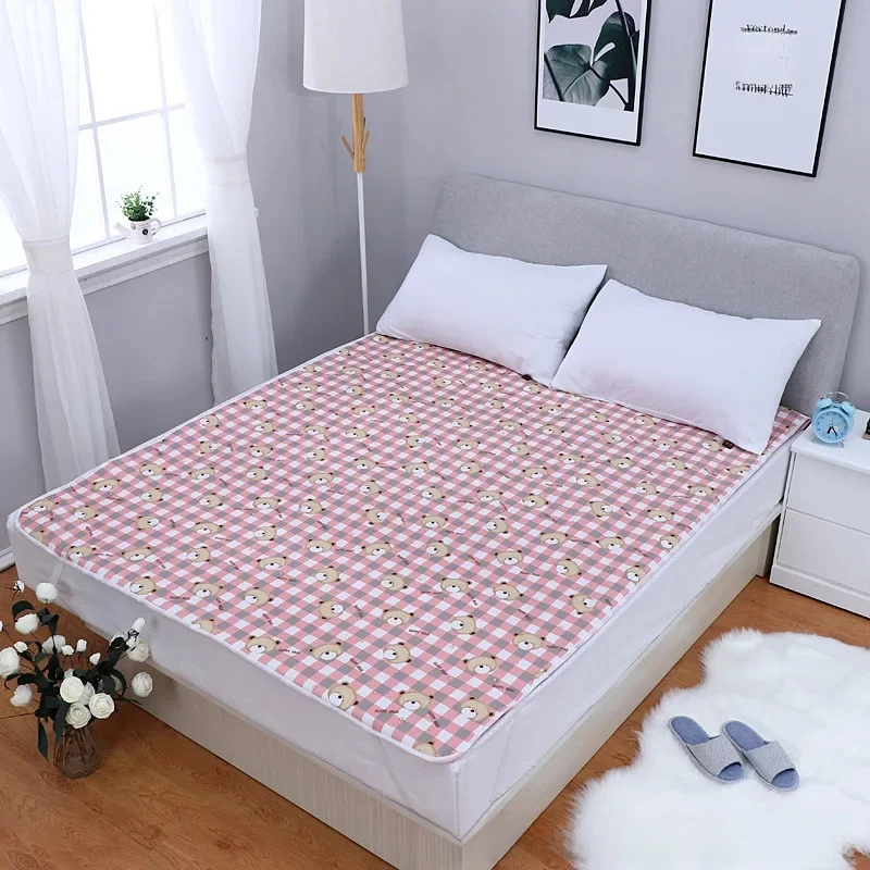 Pink plaid bear + 200.230cm