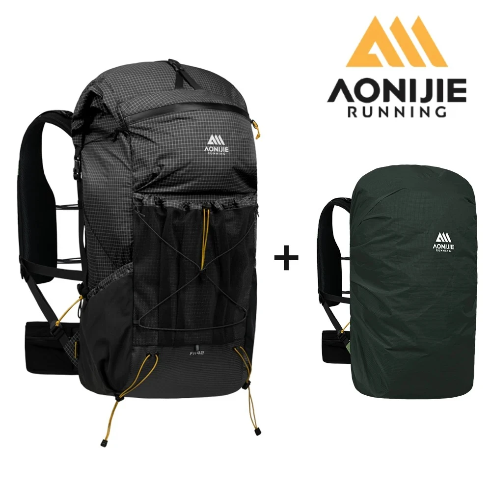 AONIJIE FH2542 42L Hiking Backpack Camping Backpack with Rain Cover Lightweight Travel Bag Backpacking Backpack