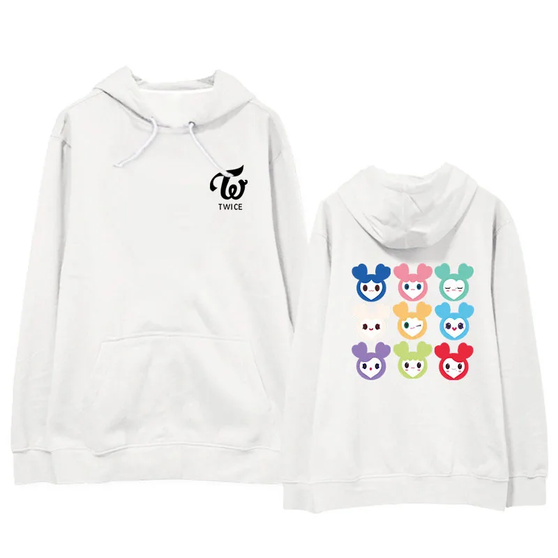 KPOP LOVELYS Album Hoodie Hip Hop Casual Loose Hooded Clothes Pullover Print Long Sleeve Sweatshirts kawaii Cartoon hoody 3