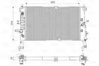 734386 Per Il Motore Radiatore Ad Acqua Meriva 03 10 Y13Dt Z13Dt Z13Dt Z17Dth Z17Dth Z17Dt