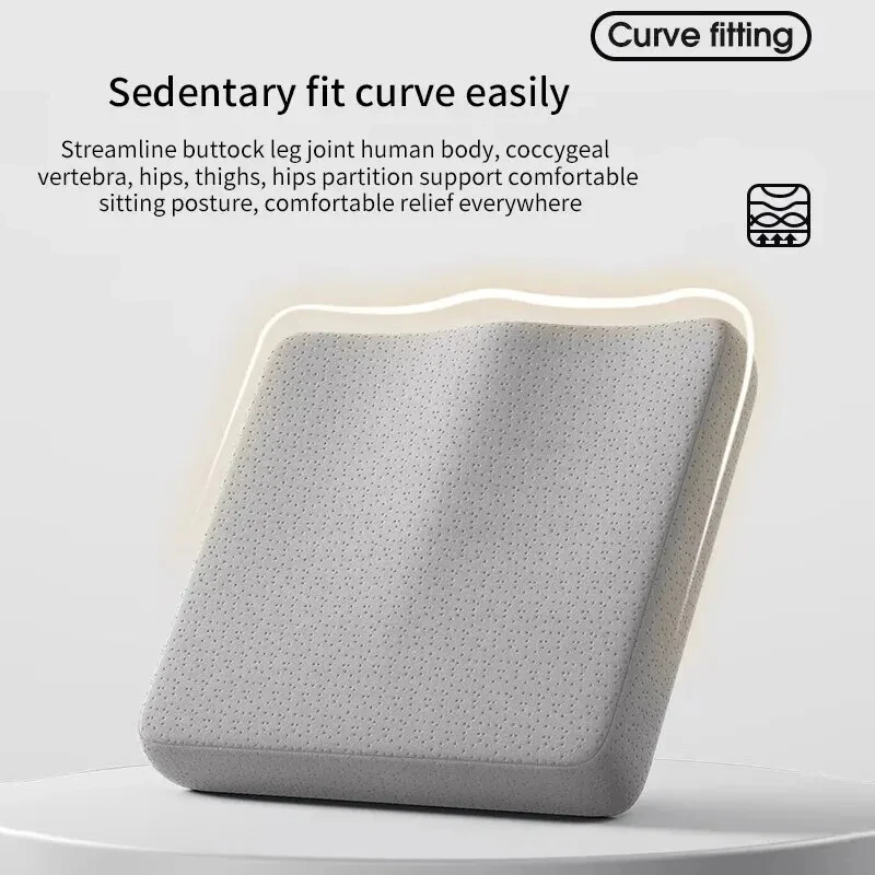 Ergonomic Memory Cotton Office Cushion Hemorrhoid Cushion Chair Cushion A Sitting Artifact Butt Pad 5