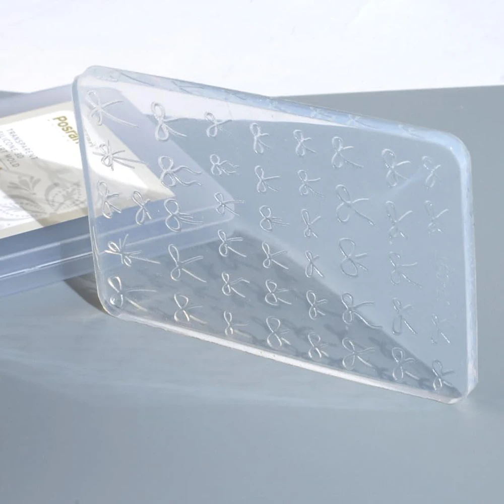 3D 리본 네일 참 실리콘 몰드 엠보싱 리본 매듭 몰드 네일 조각 템플릿 젤 조형 나비 스윗 도구 DIY 매니큐어