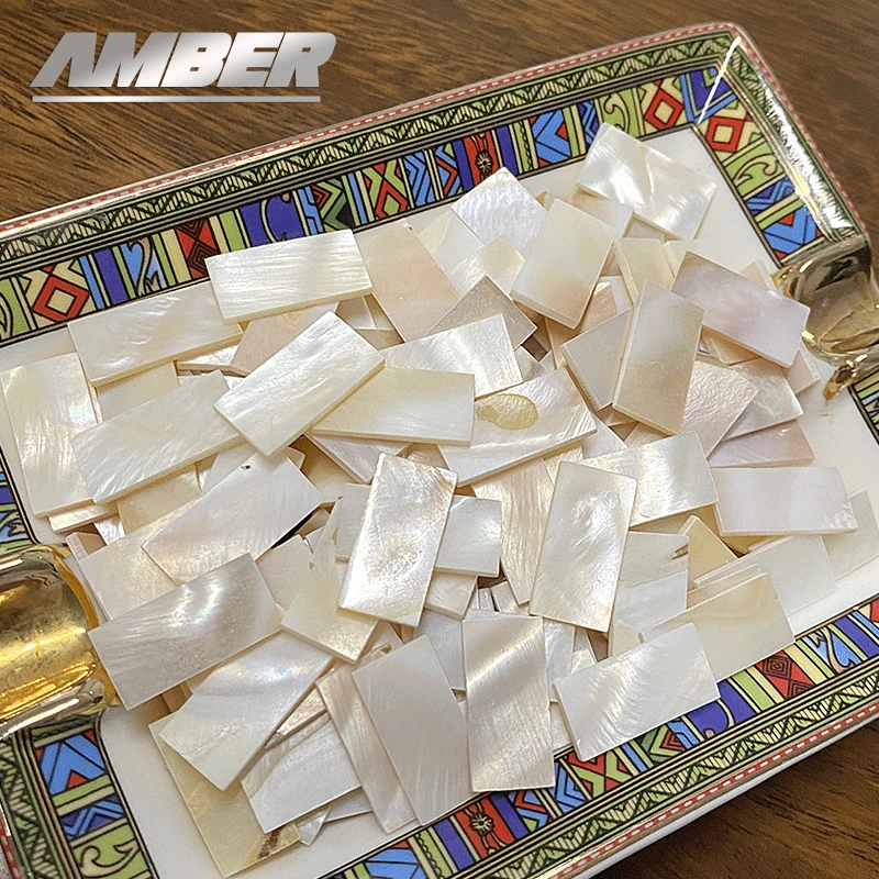 Mother of Pearl Mosaic Tiles 50pc Rectangle Natural Shell Square Mosaic Pieces For Home Decoration Crafts hobbies arte