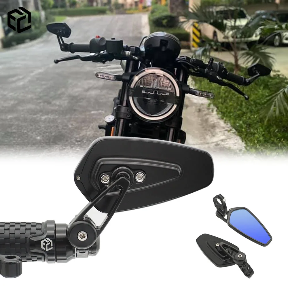 

Motorcycle Side Bar End Handlebar Mirror For Husqvarna Svartpilen Vitpilen 401 250 CNC Moto Accessories