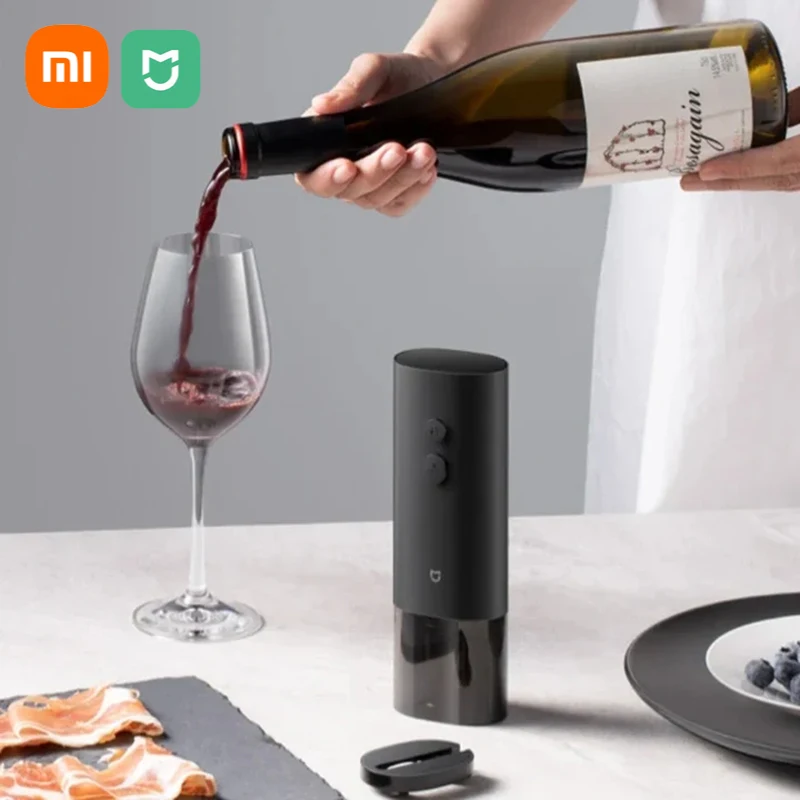 

Xiaomi Mijia Electric Wine Bottle Opener Household Simple Operation Quick Bottle Opening One Click Security Quick No Harm Tools