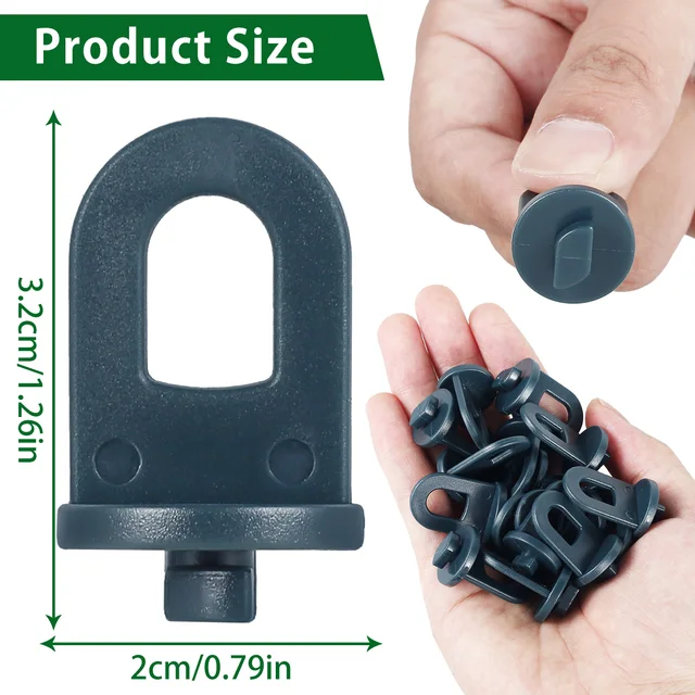 100/50 Darabos Üvegházhatású Függő Horgok Rögzített Csat Horog Növényi Oltó Klip Bilincs Állvány Szőlő Klipek - Image 6