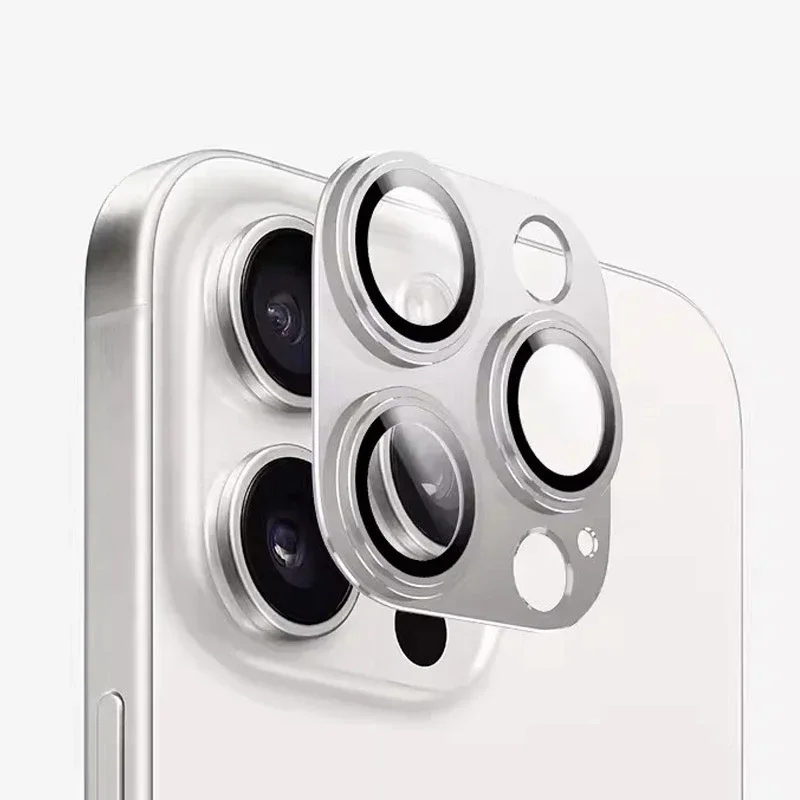 Premium Metal Lens Ring Protector with Glass Guard - Universal Fit