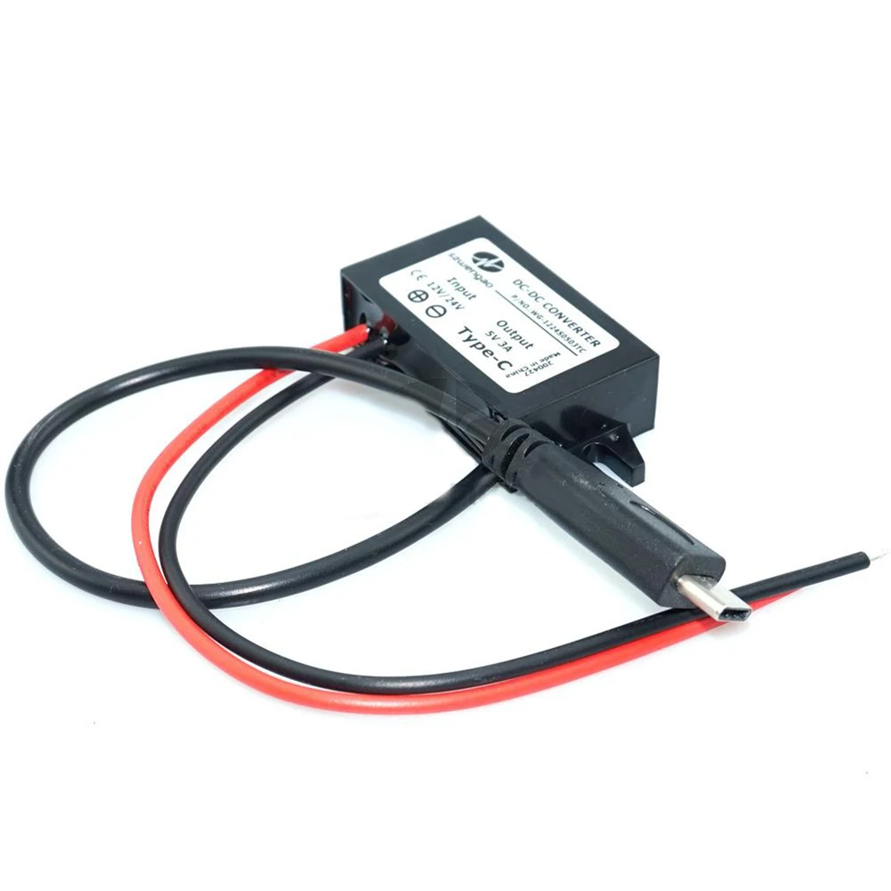 

Type-C USB Charger 12V 24V Drop 5V 3A15W Power Module Converter For Power Tools Accessories