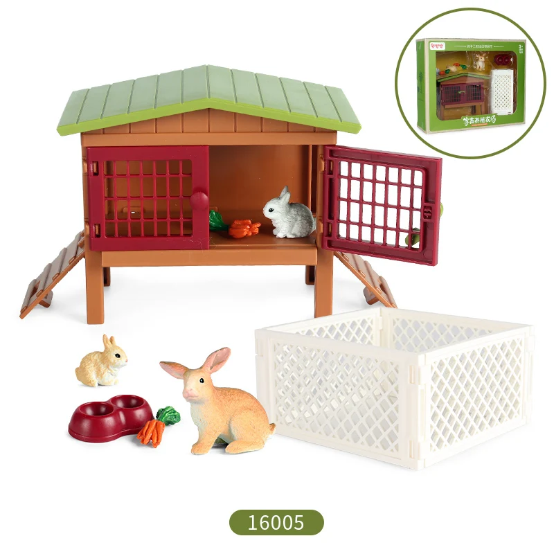 thumbnail image 1 of Oenux - Juego de animales para lavar caballos en la granja, establos, clubes, cafeterías, modelos de casas, jinetes, sillas de montar, vallas, figuras de acción, regalo de Navidad, juguetes para niños, 1 of 5