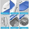 ROVSUN 11LBS Portable Washing Machine, Electric Washer and Dryer Combo with Washer(7lbs) & Spiner(4lbs) & Gravity Draining for 5