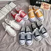 Unisex Casual Canvas Flat Shoes Spring Summer Breathable Rubber Sole Comfortable Slip-On Adults Flat Heel Fashionable Trendy
