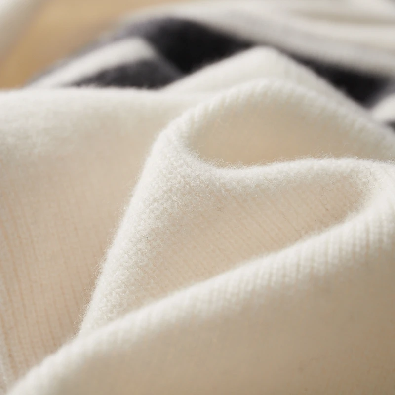 100% pure wool men's hooded pullover thick knit two-piece high waist trousers fashion solid color sweater in autumn and winter.