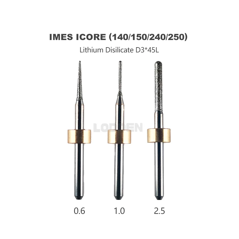 

Dental Lab PRECISION TOOL Milling Burs Fit for Imes Icore 140 150 240 250 Machines-Cutting Glass-Cermics- Overall Length 45mm D3