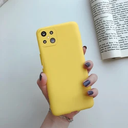 Sleek Candy Color Soft TPU Back Cover - Shockproof Phone Case Bumper for Oppo Reno 4Z 5G (Yellow)