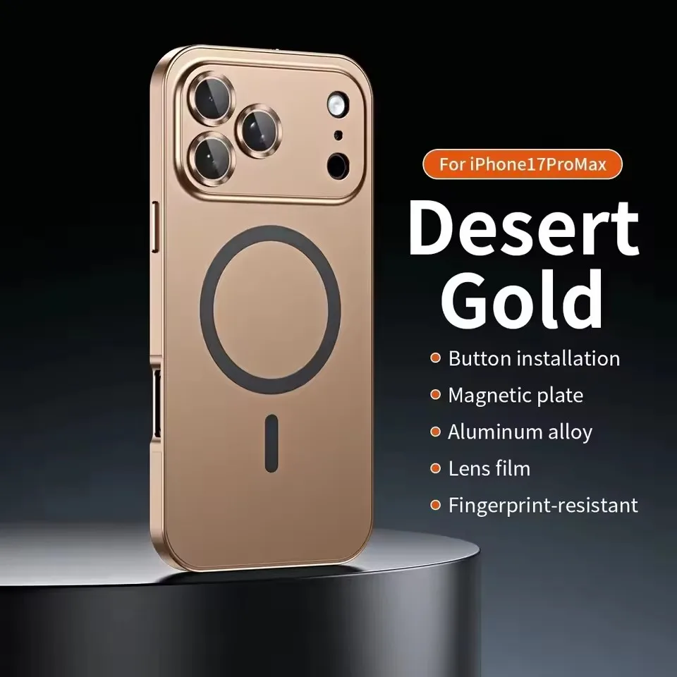 Premium Magnetic Aluminum Alloy Phone Case - Heavy Duty Shockproof & Scratch-Resistant Protective Cover