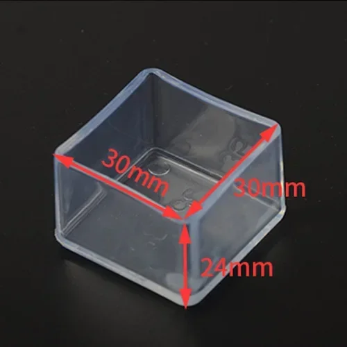 Silicone Anti-Slip Chair Leg Covers - Transparent Floor Protectors