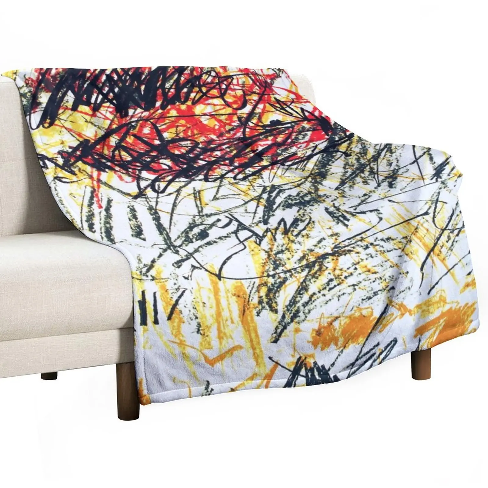 

New landscape 1968by Joan Mitchell Throw Blanket Blanket Fluffy Beach Blanket Camping Blanket