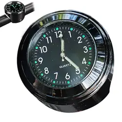 Luminous Waterproof Handlebar Clock for Motorcycles and Bicycles (Black)