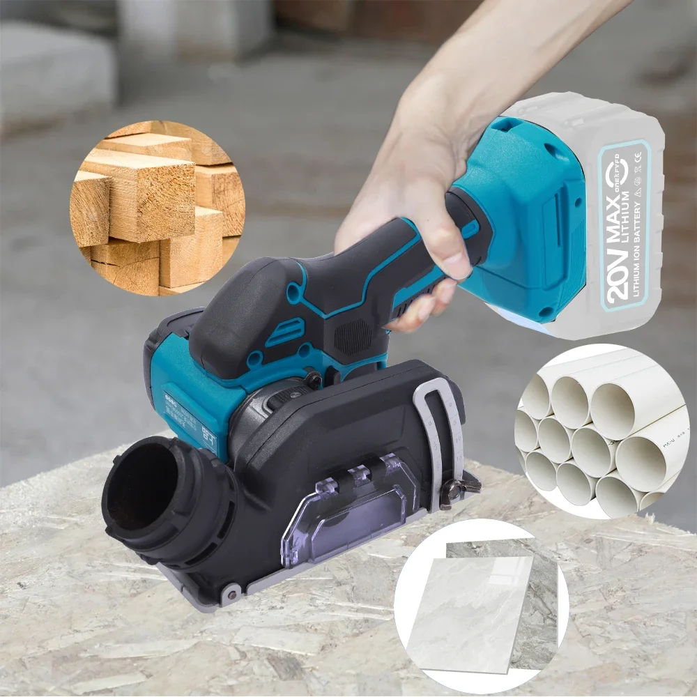 ONEKFYFD Angle Grinder 3inch Speed Variable Cordless Electric Grinding Cutting Woodworking Tool for Makita 18V Battery 6
