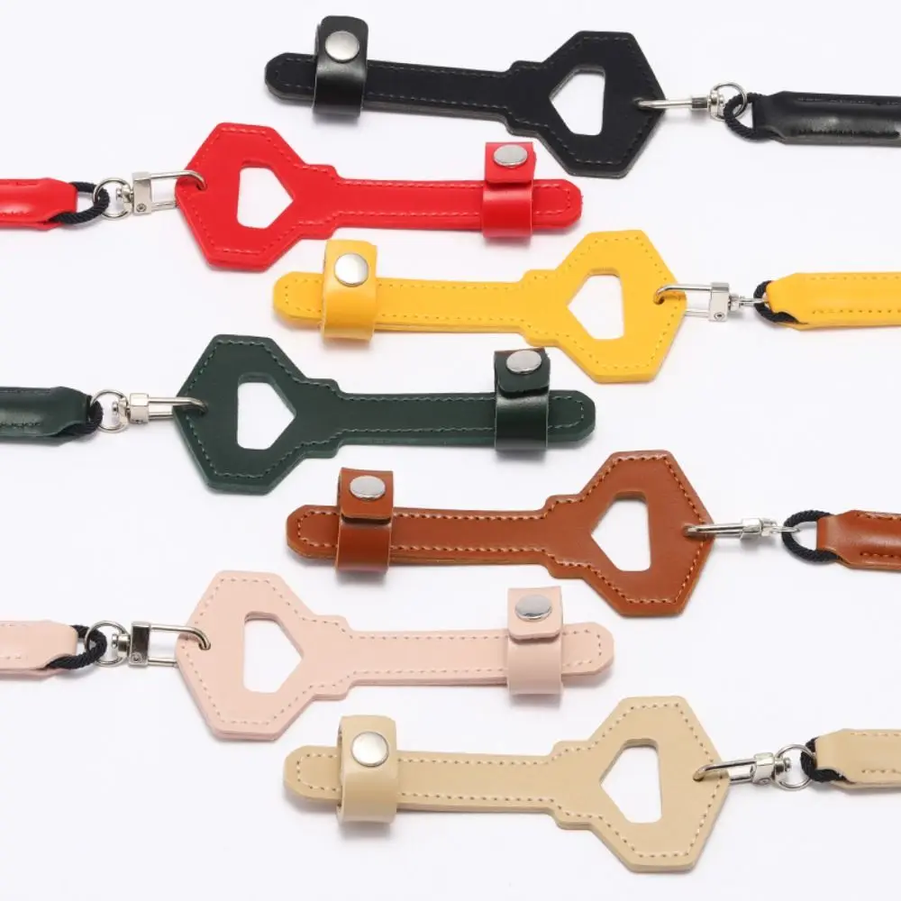 

New Hanging Reading Anti Fall Neck Strap Rope Eyewear Clip Key Shape Case Sunglasses Lanyard Leather Glasses Chain