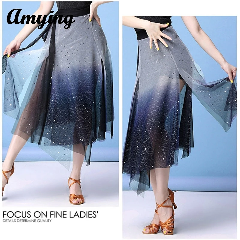 

Women Belly Dance Costume Sequins Mesh Hip Scarf Skirt Adults Competition Hip Wrapped Scarf Skirt Performance Training Outfit