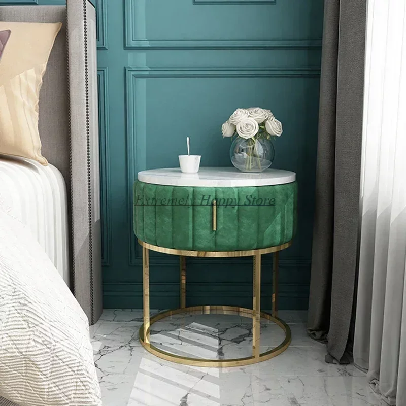 

Modern Simple Light Luxury Small Apartment Nightstands Makeup Organizers Bedside Table Design Table De Chevet Home Furniture