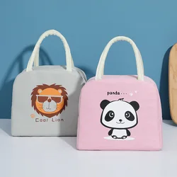 2022 Thick Aluminum Foil Insulation Bag Bento Canvas Large Handbag Large Capacity Lunch Box Insulation Bag Lunch Bags for Women