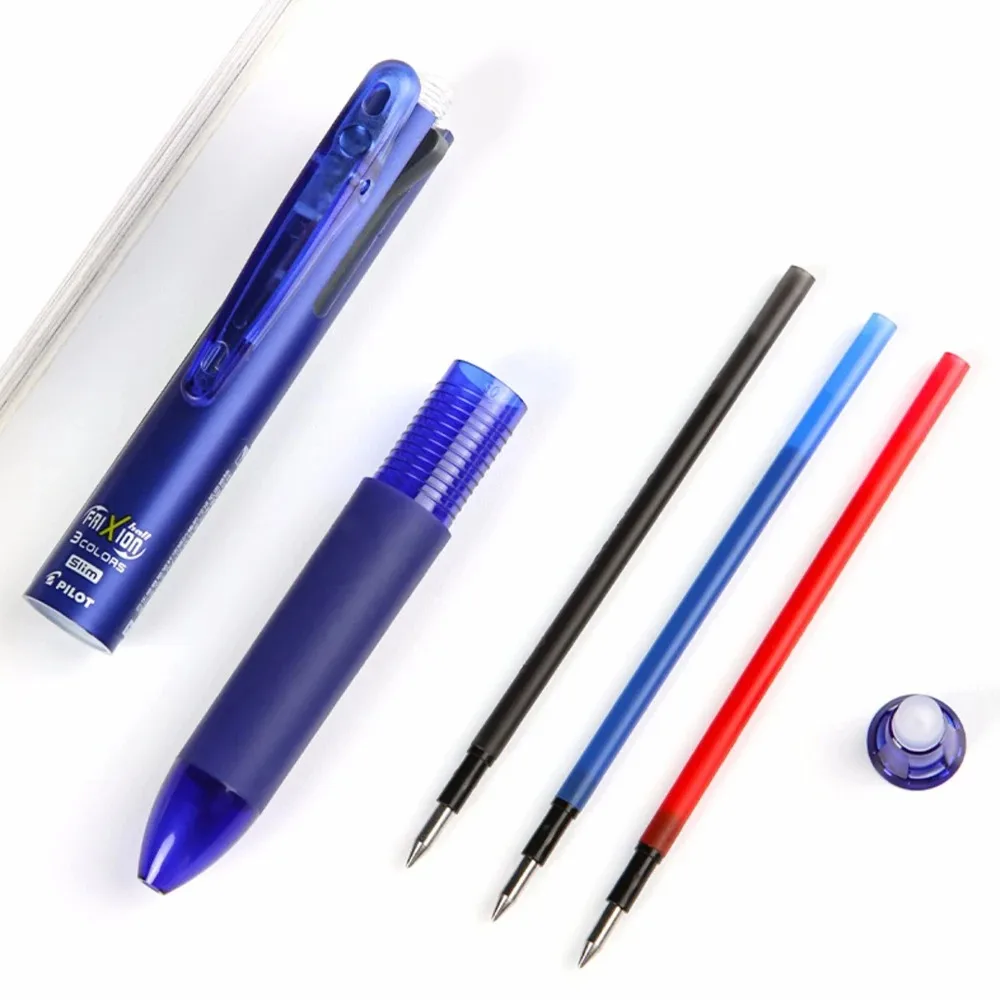 Japan Pilot Multi-functional Pen Friction Erasable Gel Pen Fine Three Color LKFBS-60UF Module 0.38/0.5mm Office Supplies
