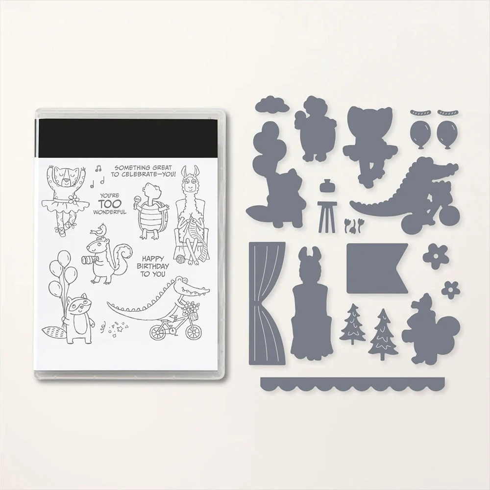 

New Arrival Animals 2024 Metal Cutting Dies Sets and Clear Stamps for DIY Scrapbooking Card Crafts Making Photo Album Decor