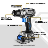 Deko 20v ברגים אלחוטי ללא מאמץ ערכת קומבו מיני מברג חשמלי מיני 2 כלי כוח מהירות עבור עבודת עץ 2