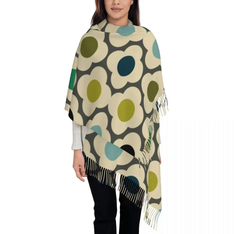 

Orla Kiely женские зимние шарфы с абстрактными цветами