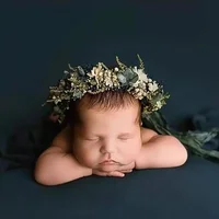 Newborn Photography Props Baby Head Band Flower Headband Infant Photo Shoot Accessories Headwear Photo Props Fotografia 3