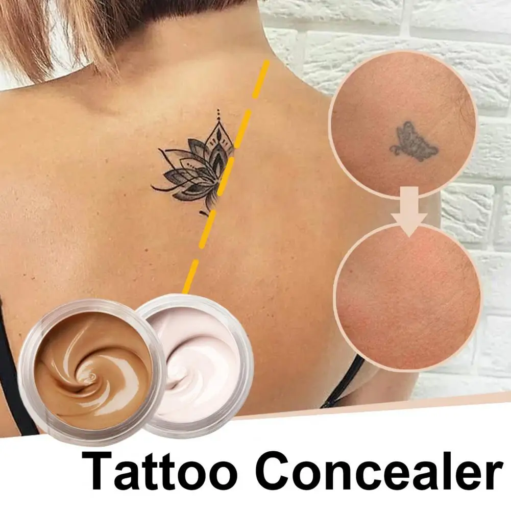 2 Pcs 10ml Tattoo Concealers High Coverage Waterproof Even Skin Tone Birthmark Scar Concealer Makeup Beauty Accessory