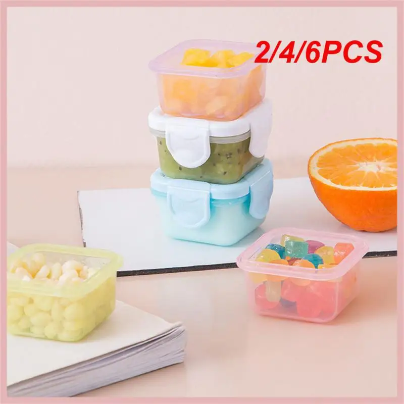 246PCSMiniFoodgradeThickenedSealedFreshBox60mlPortableBaby