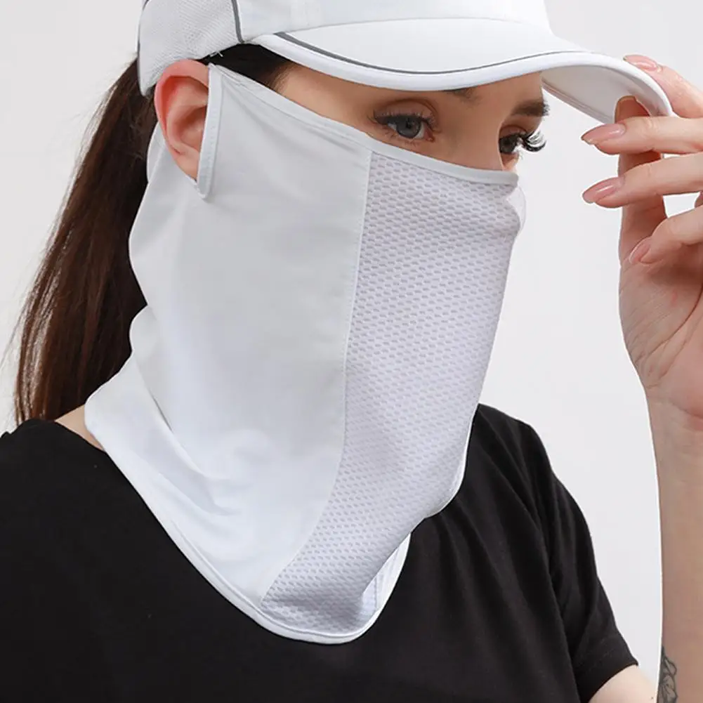Sports Bandana Breathable Ice Silk Full Face Soft Adjustable Anti Ultraviolet Thin For Outdoor V9d0