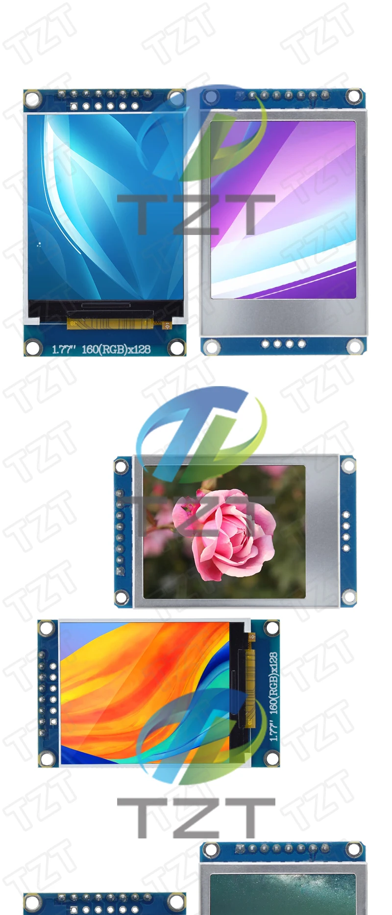 TZT 1/3PCS 1,77 zoll TFT LCD Bildschirm 128*160 1,77 TFTSPI TFT Farbe Bildschirm Modul serielle Port Modul Für Arduino UNO R3 – Detail 5